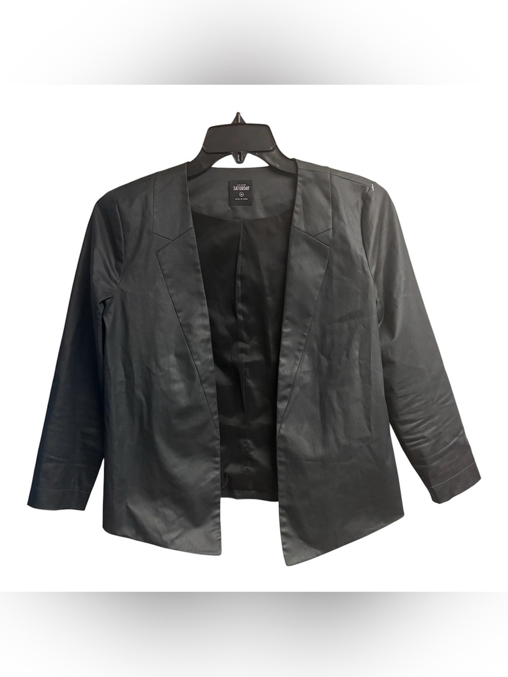 Kate Spade Saturday Behind The Seams Black Blazer Size Medium